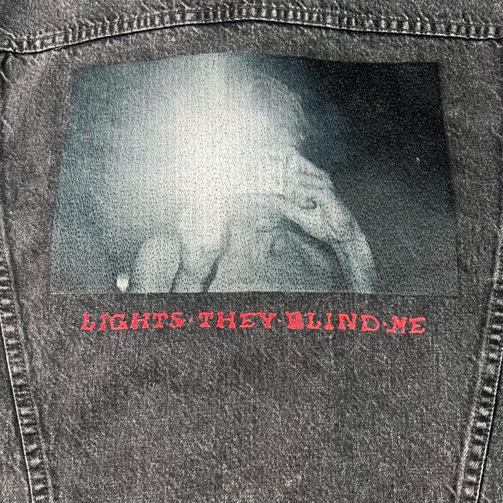 Adaptation Black Roxy Distressed Denim Jacket - Picture 4 of 16